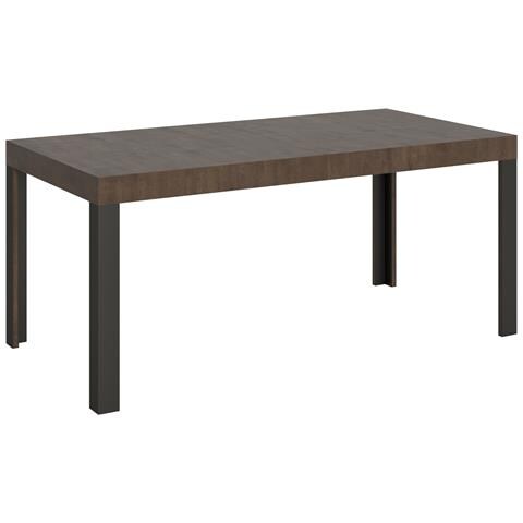 Tavolo Allungabile 90x180/284 Cm Linea Telaio Antracite - Noce - Foto 6