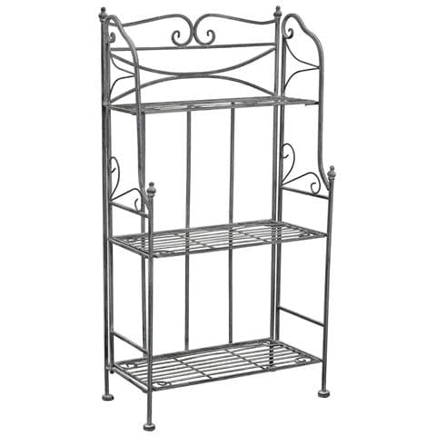 Étagère Scaffale 3 Piani In Acciaio Graziella - Darkslategray - Foto 1