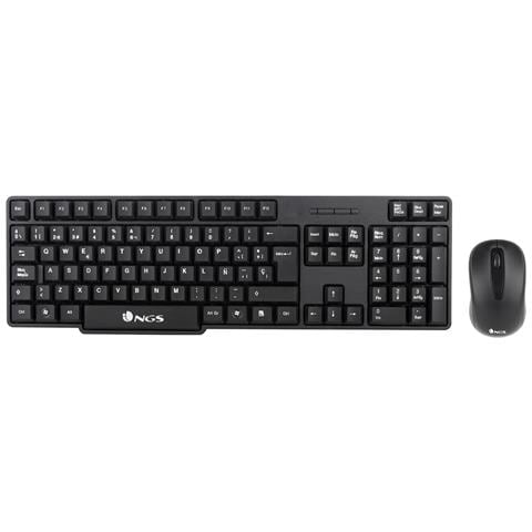 Tastiera Wireless NGS-KEYBOARD-0358  per Casa e Ufficio (Layout Inglese) Colore Nero - Foto 1
