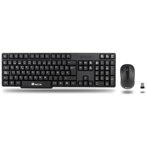 Tastiera Wireless NGS-KEYBOARD-0358  per Casa e Ufficio (Layout Inglese) Colore Nero - Foto 5