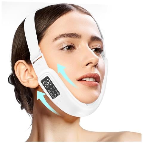 Dispositivo Elettrico Doppio Mento E Macchina V-face Con 8 Modalità E 15 Intensità Regolabili - Macchina Doppio Mento Intelligente Per V-face - Bianco - Foto 1