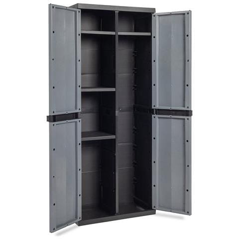 Armadio Portascope In Resina A 2 Ante E 4 Ripiani Regolabili Trend Line Toomax - Foto 2