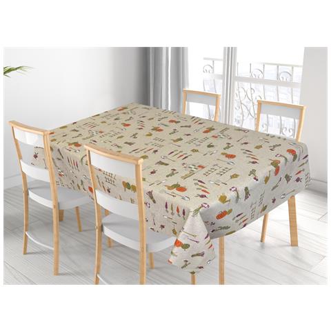 Tovaglia Per Salotto Cucina In Miros Misto Cotone Made In Italy Orto Rp 140x240 Orto - Foto 1