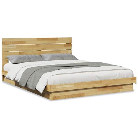 Struttura Letto Con Testiera Senza Materasso 150x200 Cm - Foto 2
