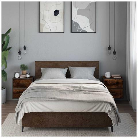 Comodini A Muro 2 Pz Rovere Fumo 40x31x39,5 Cm - Foto 3