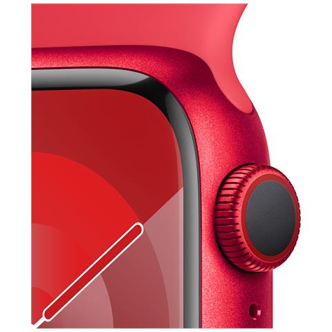 Watch Series 9 41 mm Digitale 352 x 430 Pixel Touch screen 4G Rosso Wi-Fi GPS (satellitare) - Foto 2