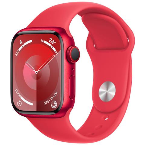 Watch Series 9 41 mm Digitale 352 x 430 Pixel Touch screen 4G Rosso Wi-Fi GPS (satellitare) - Foto 1