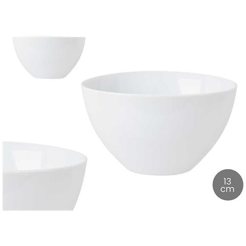 Dam Confezione 6 Ciotole In Porcellana 13 Cm 13x13x7,5 Cm. Colore Bianco - Foto 2