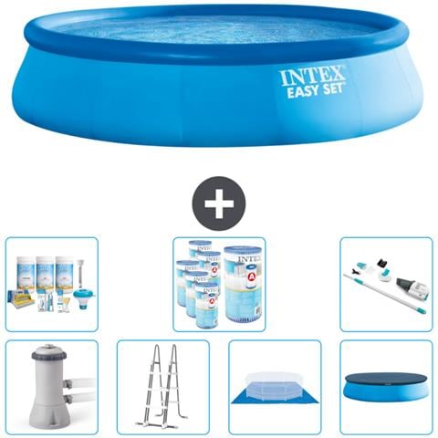 Piscina Fuori Terra - In Giro - 457x457x107 Cm - Blu - Include Accessori Coordinati Cb45 - Foto 1