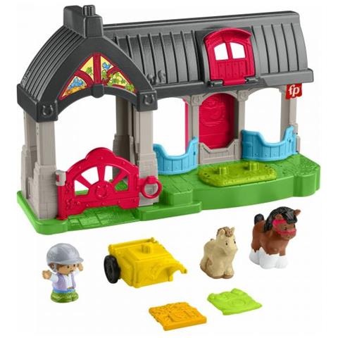 Fisher-price Little People-the Merry Horses Stalla Con 6 Elementi - Fisher-price - Hwr84 - Foto 1