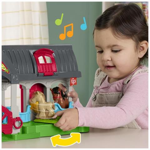 Fisher-price Little People-the Merry Horses Stalla Con 6 Elementi - Fisher-price - Hwr84 - Foto 2