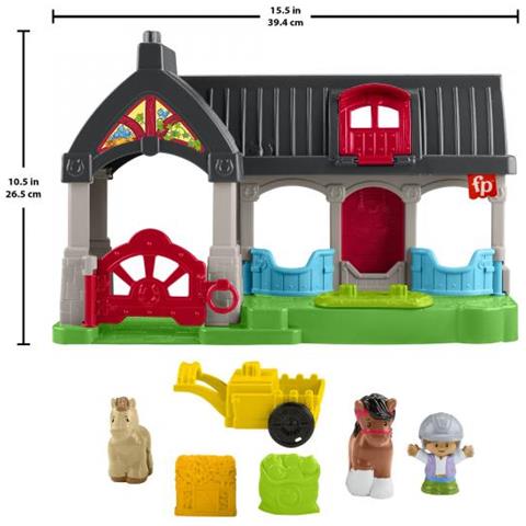 Fisher-price Little People-the Merry Horses Stalla Con 6 Elementi - Fisher-price - Hwr84 - Foto 3