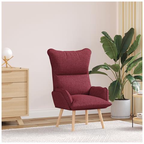 Poltrona Relax di  in Tessuto Rosso Vino - Foto 2