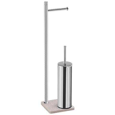 Piantana Portarotolo E Scopino Wc Serie Trilly Tr32 Beige - Foto 1