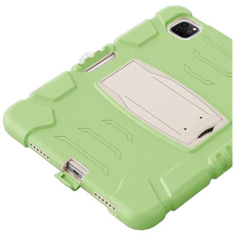 Custodia Per Ipad 11 2018/20/21 Armata Con Supporto E Alloggiamento Per Stilo Verde - Foto 2