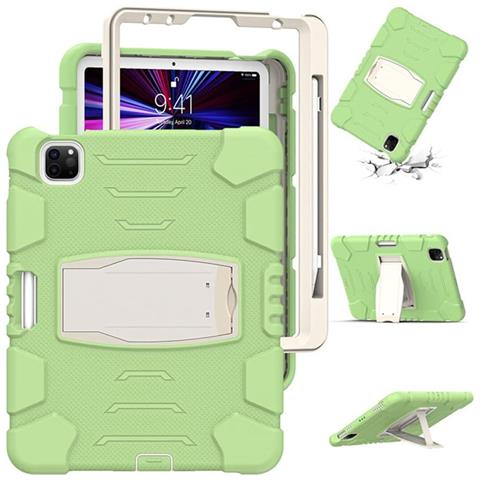 Custodia Per Ipad 11 2018/20/21 Armata Con Supporto E Alloggiamento Per Stilo Verde - Foto 4