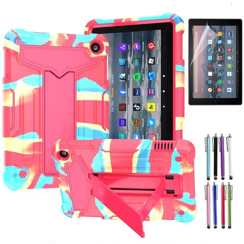 Custodia Per Amazon Fire 7 7.0"" Armatura Con Supporto Rosa - Foto 1