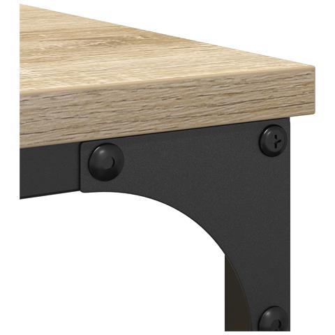 Set Armadietti Bagno 2 Pezzi Rovere Legno Ingegnerizzato - Foto 9