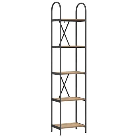 Libreria rovere artigianale 40 x 30 x 183 cm Legno multistrato - Foto 1