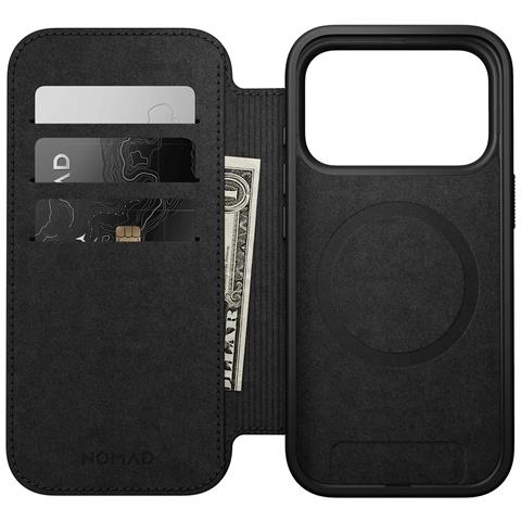 Custodia A Portafoglio In Pelle Per Iphone 17 Pro Magsafe, Serie Modern, Nero - Foto 2