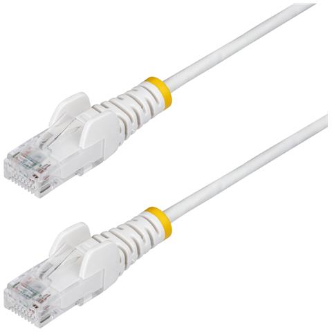 Cavo Ethernet CAT6 Bianco da 10m; Patch UTP con Plug RJ45 Antigroviglio e Rilievi di Trazione, Cavo Lan Slim in Rame Puro 28AWG, Sottoposto a test Fluke - Foto 1