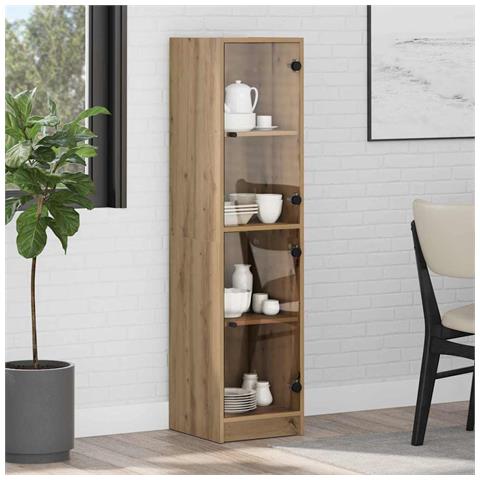 Credenza Rovere artigianale 35 x 37 x 142 cm Legno multistrato - Foto 2