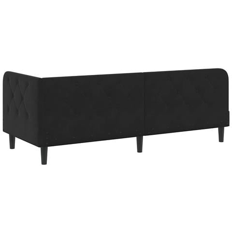 Cornice del letto ad angolo Nero 80 x 200 cm Velluto - Foto 9