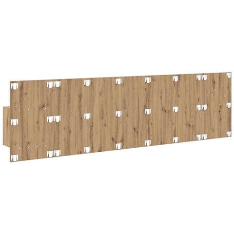 Testata con Comodino 3 pcs Rovere artigianale Legno multistrato - Foto 9