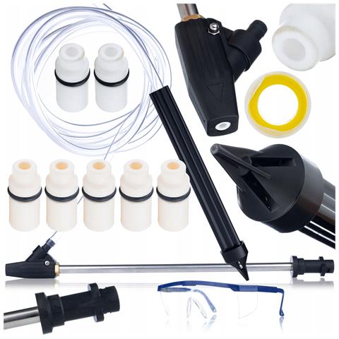 Set Di Accessori Per Idropulitrice Compatibile Con Kärcher K2-k7 - 7 Ugelli, 5 Rinforzati, Occhiali Protettivi | Pressione Max 160 Bar | Pulizia Intensiva - Foto 1