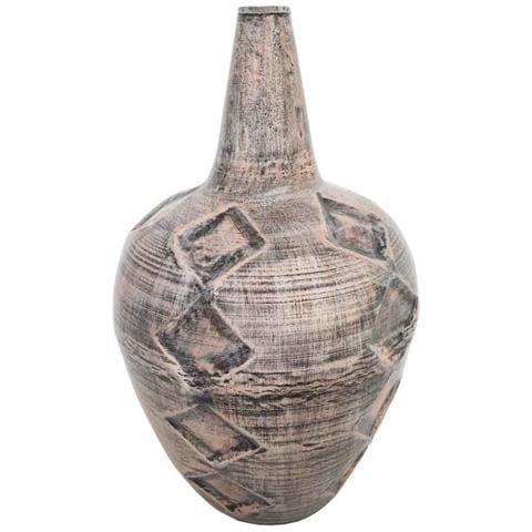 Vaso In Metallo Ramato 30,5x30,5x50,5h - Foto 1