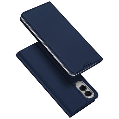 Cover per Galaxy S25 Edge - Pelle /PU, Blu - Foto 1