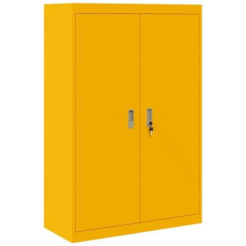 Armadio Giallo senape 90 x 40 x 140 cm Acciaio - Foto 1