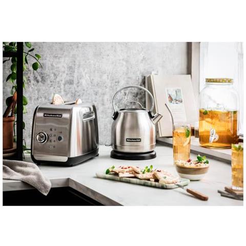 5KEK1222ESX bollitore elettrico 1,25 L 2200 W Nero, Acciaio inox - Foto 2