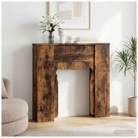 Cornice per camino Rovere Fumo 93 x 20 x 89 cm - Foto 2