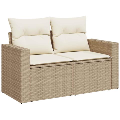 Set di divani 6 pz Beige e Bianco Crema - Foto 10
