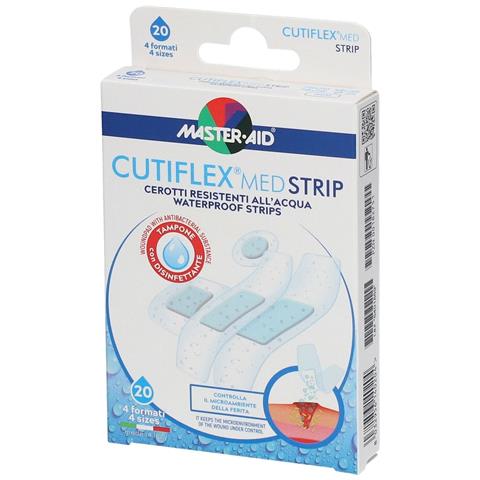 Cerotto Cutiflexmed Strip Trasparente Impermeabile Supporto in Poliuretano 4 Formati Assortiti 20 Pezzi - Foto 5