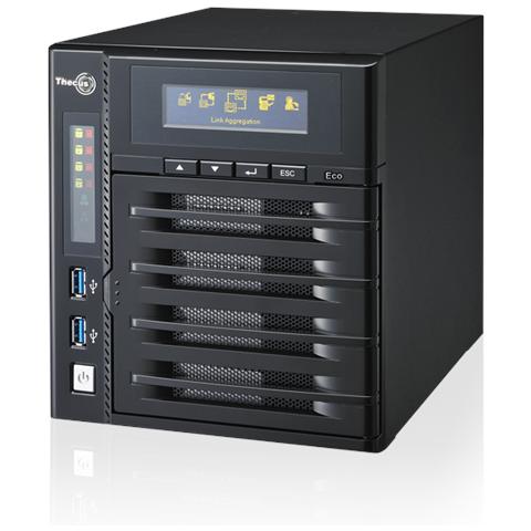 NAS N4800Eco 4 Slot Hard Disk Sata III 2.5'' / 3.5'' Diskless Interfacce 2 x Gigabit Ethernet, 2 x USB 2.0, 2 x USB 3.0, 1 x eSATA, 1 x Jack, 1 x VGA, 1 x HDMI - Foto 2