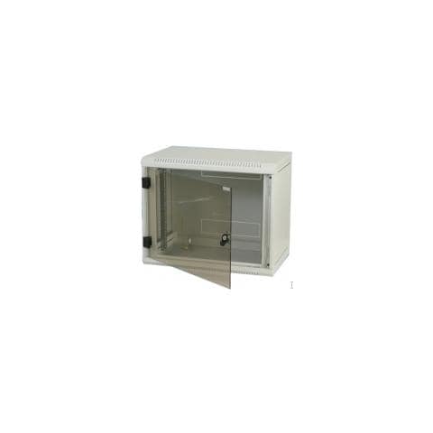 10" rack 6U / 300 Glass Door, A muro, Grigio, 310 x 260 x 337 mm - Foto 1