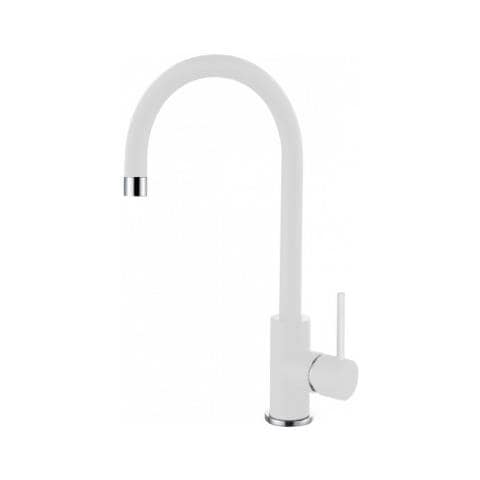 Miscelatore Monocomando con canna girevole Cloud 20x37 cm Granitek Bianco 68 - Foto 1