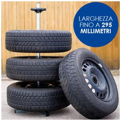 Asta Barra Porta Pneumatici Fino A 295mm Di Larghezza Con Telo Copertura Gomme - Foto 1