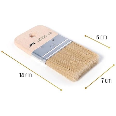 Pennello Spalter Per Effetti Decorativi, Pennello Piatto, Effetto Venature Legno, 7 Cm - Foto 3