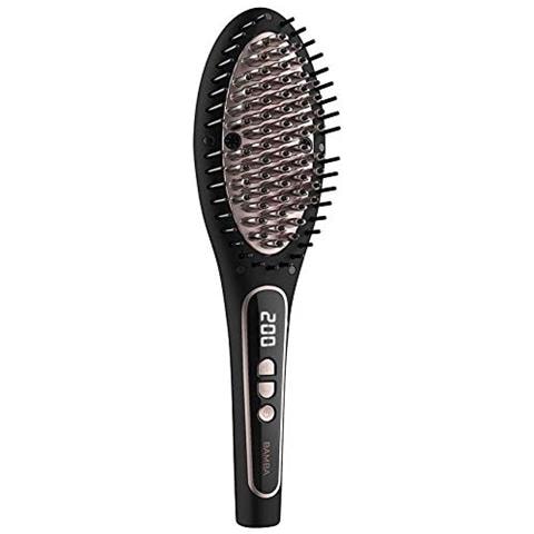 Spazzola Lisciante Bamba InstantCare 900 PerfectBrush. Temperatura regolabile da 140 a 220 °C, rivestimento in cheratina e olio di argano, generatore di ioni reali - Foto 2