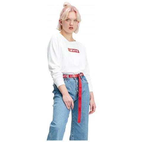 Relaxed Graphic Crew Box Tab White+ Felpa Donna Taglia Xxs - Foto 1