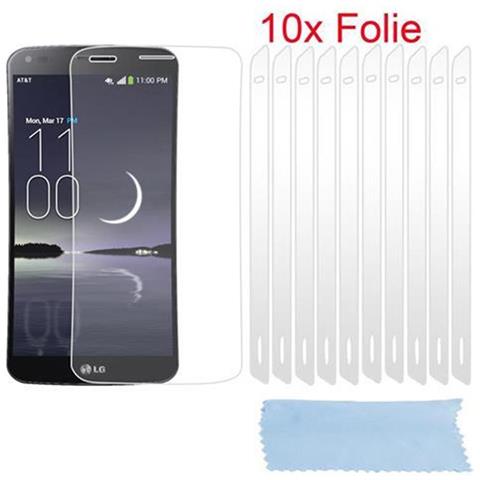 Protezioni Per Lo Schermo Compatibili Con Lg G Flex (1.gen.) In Alto Chiaro - 10 Pezzi Di Pellicola Protettiva Altamente Trasparente Contro Polvere, Sporco E Graffi - Foto 4