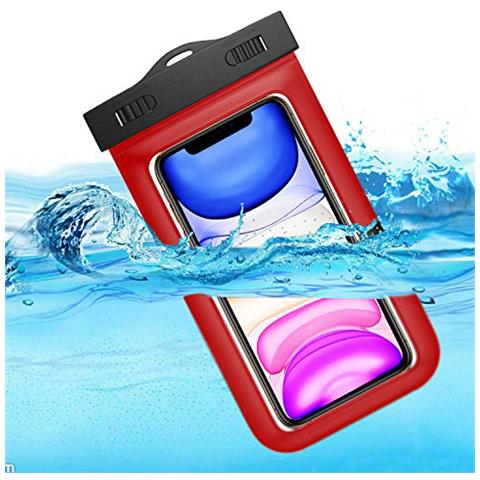 Custodia Impermeabile Compatibile Con Huawei P10 Lite Certificato Ipx8 Waterproof Case Cover Impermeabile (rosso)  - Foto 6