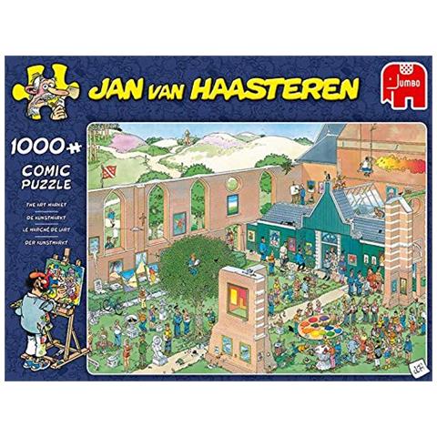 Jumbo Piece Jan Van Haasteren-art Market 1000 Pezzi Jigsaw Puzzle, J20022 - Foto 3