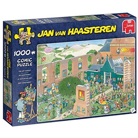 Jumbo Piece Jan Van Haasteren-art Market 1000 Pezzi Jigsaw Puzzle, J20022 - Foto 1