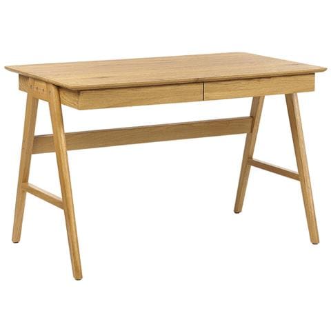 Scrivania 120 X 70 Cm In Legno Chiaro Sheslay - Foto 5