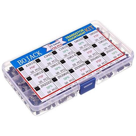 15 Valori 750 Pezzi A1015 C945 C1815 S8050 S8550 S9012 S9013 S9014 S9015 S9018 2n2222 2n3904 2n3906 2n5401 2n5551 Pnp Potenza Npn General Purpose Transistor Assortimento Kit - Foto 4
