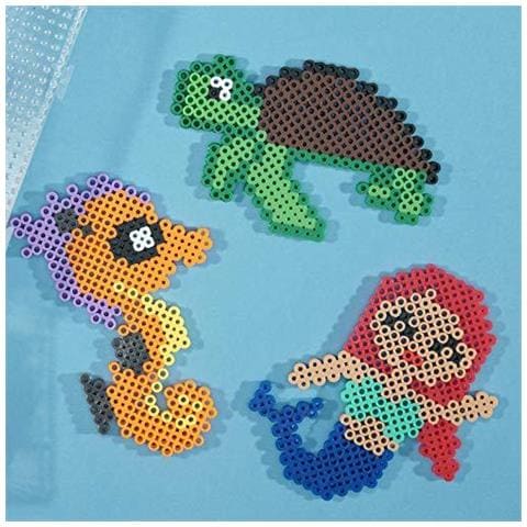 Vaessen Beads Fuse Creativi Blu Set Di 1.100 Pezzi Per I Mestieri Di Diy Con I Bambini I Monili Che Fanno In Casa Decorazioni E Altri Crafty Idee 5mm - Foto 4